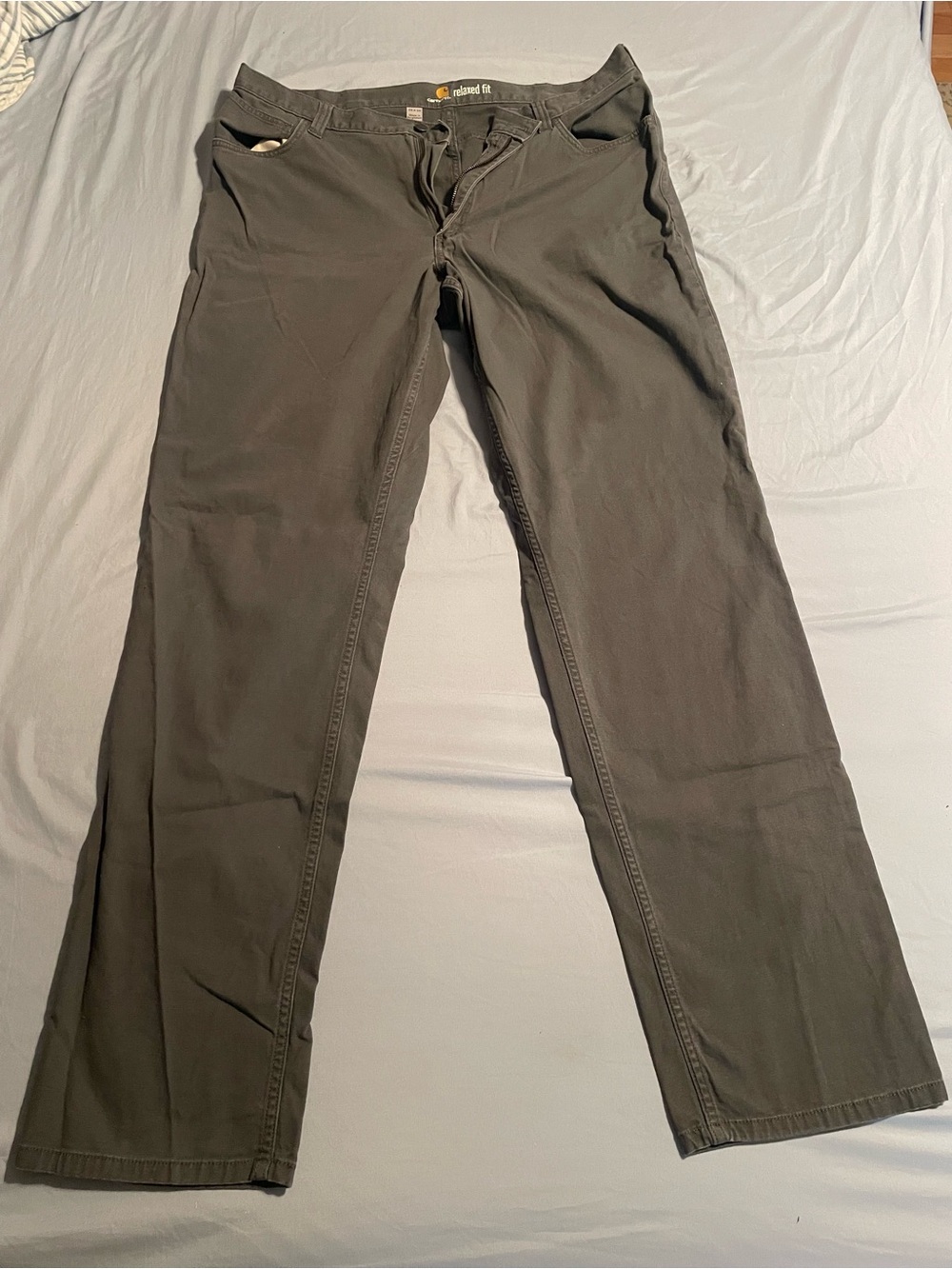 Carhartt Men's Relaxed Fit in Olive 38x36